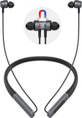 MORMOQUE Neckband Bluetooth Headphones,Wireless Earbuds with Magnetic Switch,Built-in Microphone Earphone,40H Playtime,ENC+IPX5 Waterproof HD Bass,for Sports/Running/Gym/Travel,Compatible iOS/Android