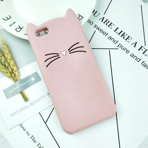 Cat Phone Case with 3D Squishy Kitty Paw